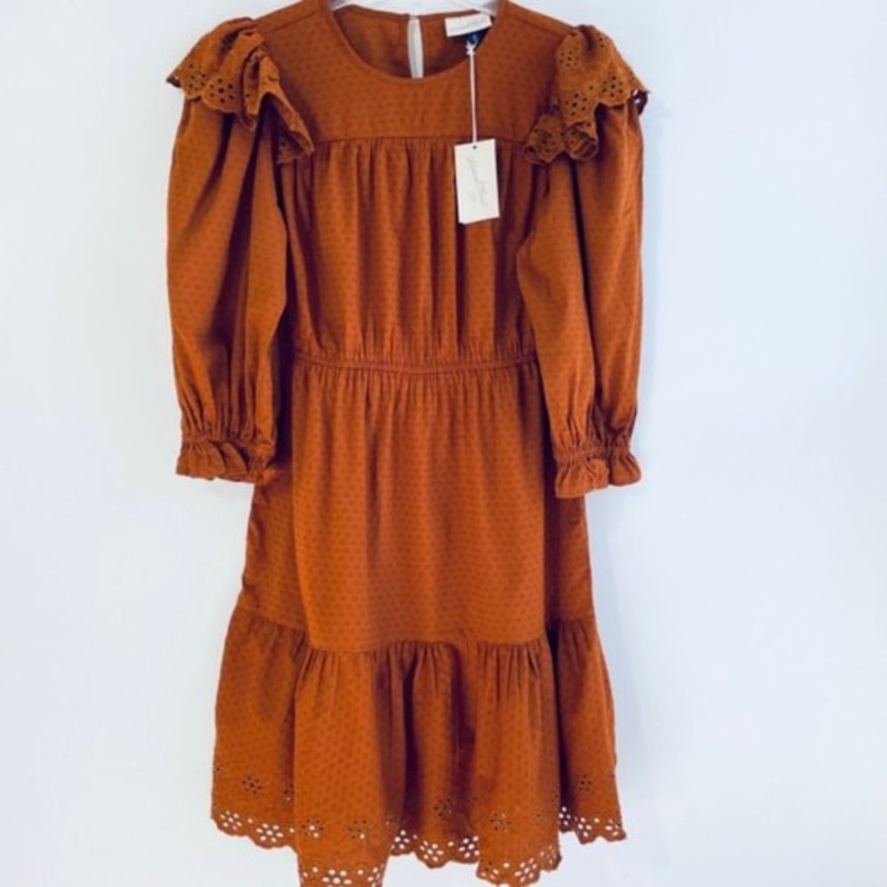 Universal Thread Long Sleeve Ruffle Dress M - Picture 4 of 8